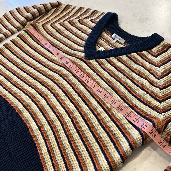 Madewell Arden Striped Pink Pullover Knit Sweater NWT - Picture 12 of 16